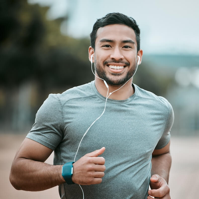 man running outside